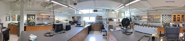 panorama of sediment lab